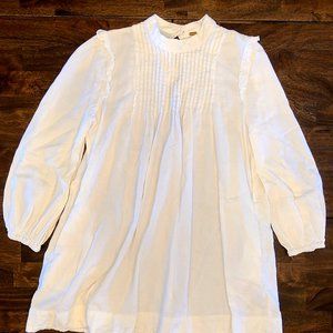 Free People pleated bib top